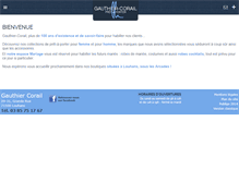 Tablet Screenshot of gauthier-corail.com